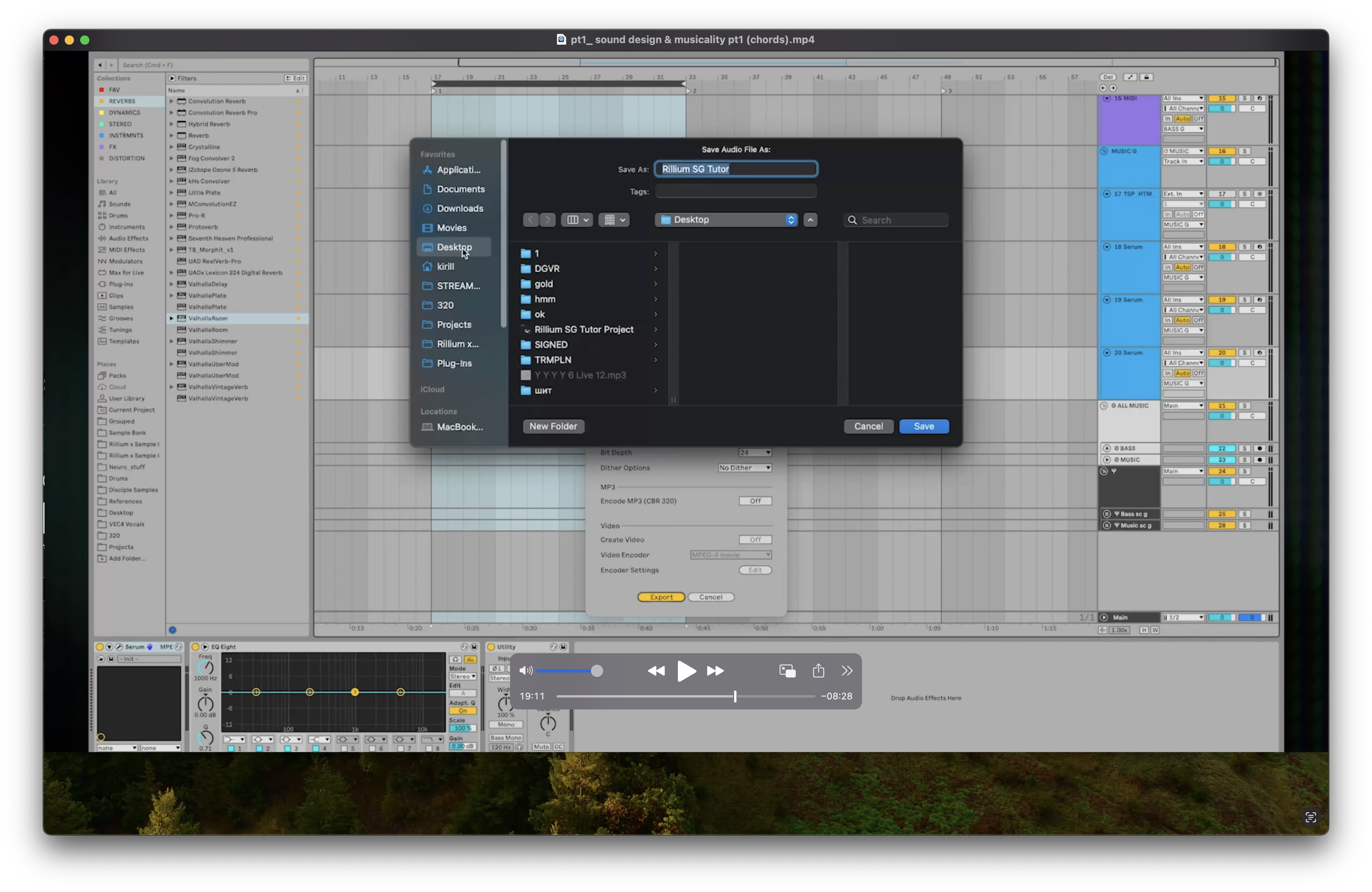Ableton Granulator screenshot from Rillium course