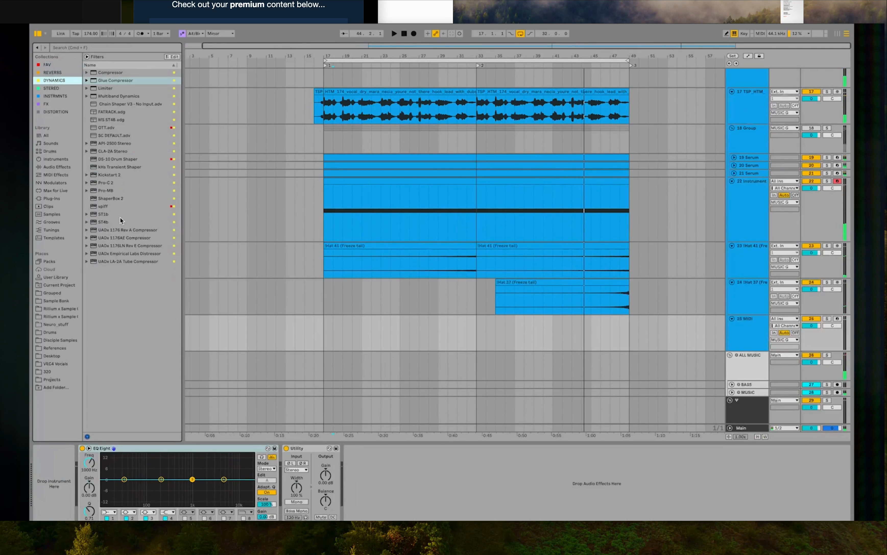 Ableton Serum noise riser setup